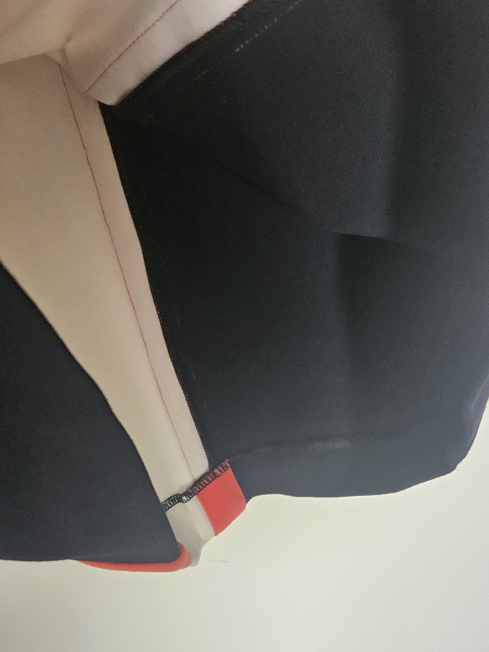 Diane Von Furstenberg Black Dress with Red and White Center Stripe Bodycon Size - Picture 6 of 8